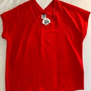 Ivy Jane Red V-Neck Blouse